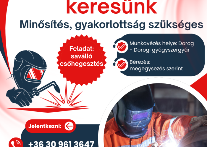 AWI hegesztőt keresünk